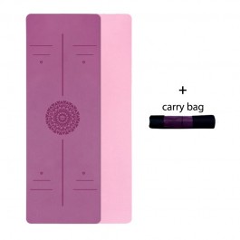 Tapis de Yoga TPE, exercice de sport Double couche pour débutant, gymnastique à domicile, Fitness, gymnastique, Pilates