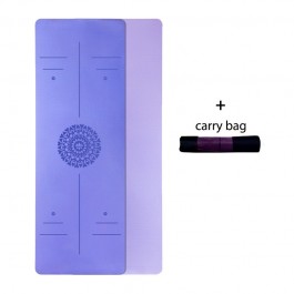 Tapis de Yoga TPE, exercice de sport Double couche pour débutant, gymnastique à domicile, Fitness, gymnastique, Pilates