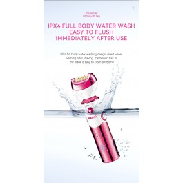 Kemei-Épilateur électrique multifonction pour femme, 6 en 1, trousse à outils de beauté, LCD Defeather