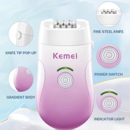 Kemei-Épilateur électrique multifonction pour femme, 3 en 1 -  KM-908B