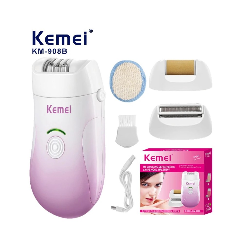 Kemei-Épilateur électrique multifonction pour femme, 3 en 1 -  KM-908B