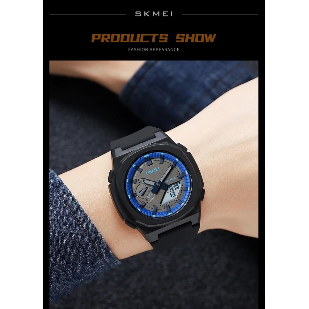 Montre électronique étanche,de sport multifonctionnelle, Chrono, avec japon mouvement numérique