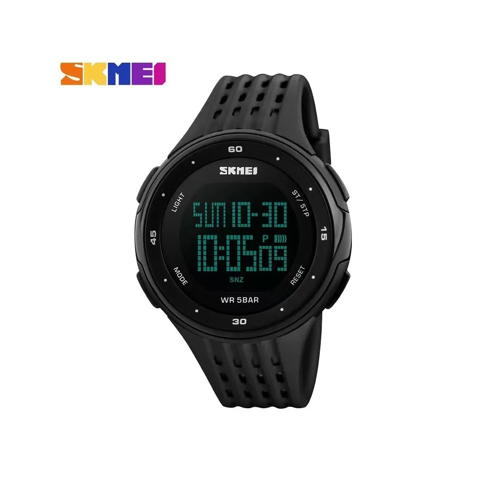 Montres de Sport hommes femmes LED militaire étanche - Noir - 1219