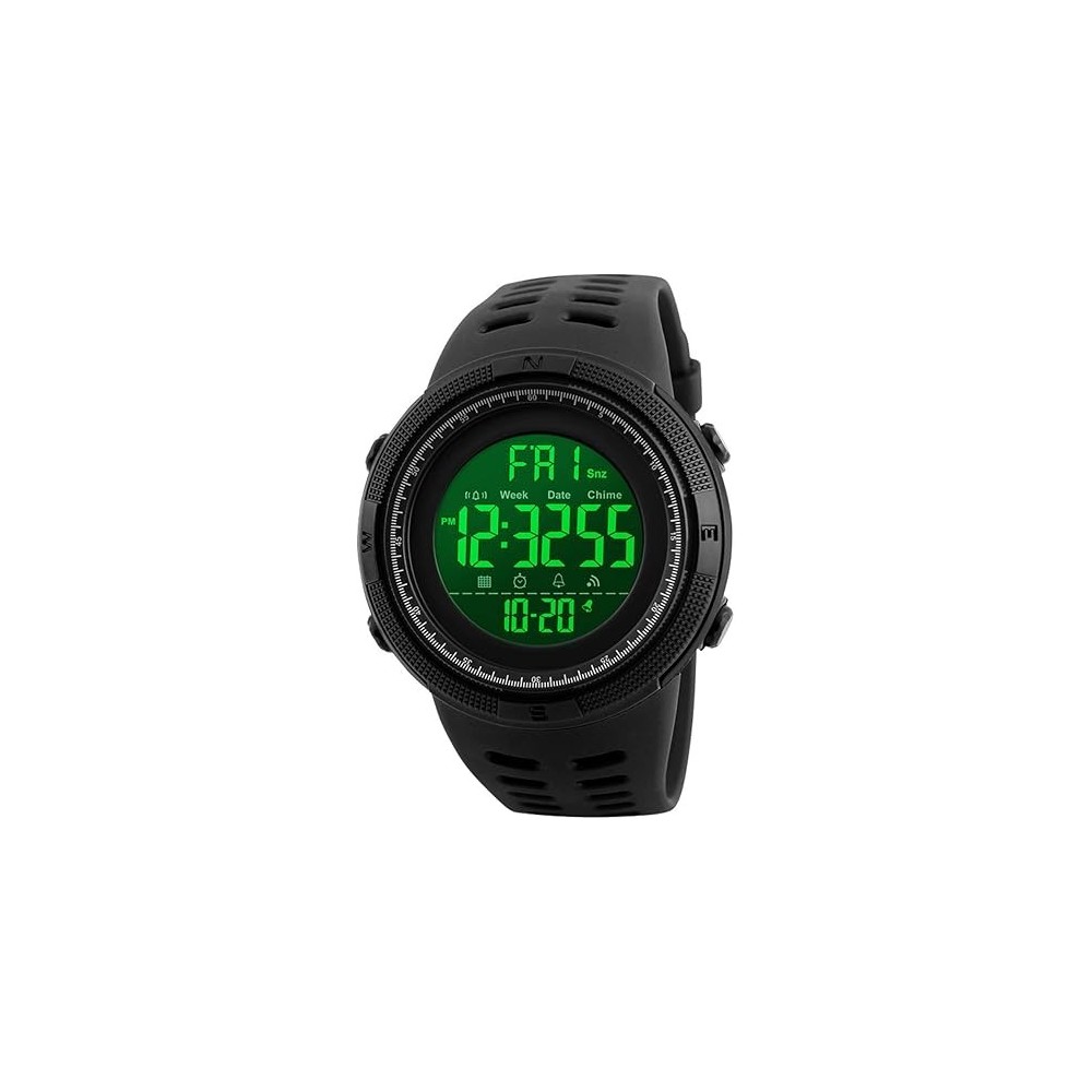 Montre numérique de Sport  - imperméables, Militaire ,Alarme/Compte à rebours/Chronomètre - 1251