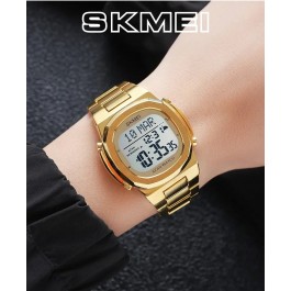 Montre-Bracelet luxe  en acier inoxydable électronique pour la prière avec Qibla Compass Adhan Alarme Hijri Islamique