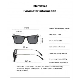 Lunettes de soleil polarisées à Clip magnétique, ultralégères, sur Prescription optique, 2375A