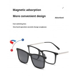 Lunettes de soleil polarisées à Clip magnétique, ultralégères, sur Prescription optique, 2375A
