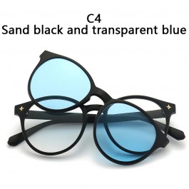 Lunettes de Soleil Magnétiques à réinitialisation et Monture Optique 6 en 1, Polarisées - 2231