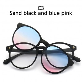 Lunettes de Soleil Magnétiques à réinitialisation et Monture Optique 6 en 1, Polarisées - 2231