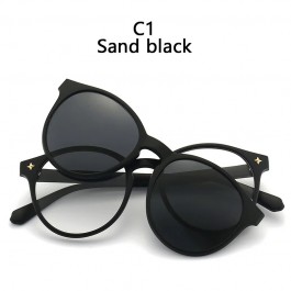 Lunettes de Soleil Magnétiques à réinitialisation et Monture Optique 6 en 1, Polarisées - 2231