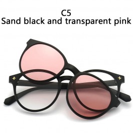 Lunettes de Soleil Magnétiques à réinitialisation et Monture Optique 6 en 1, Polarisées - 2231