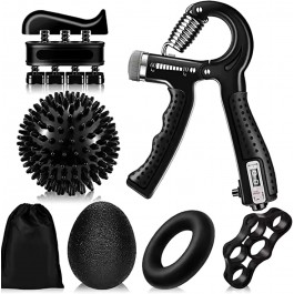 Kit Entraîneurs de force de préhension des doigts réglables, exercice des doigts, entraîneur de poignet, renforcement musculaire