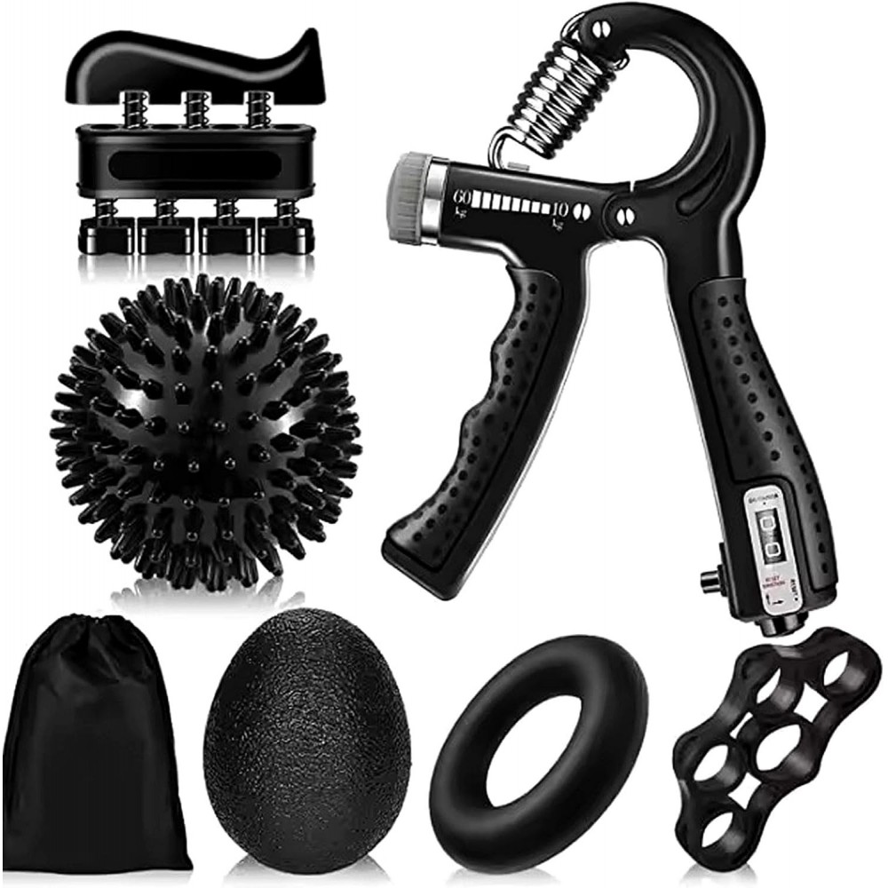 Kit Entraîneurs de force de préhension des doigts réglables, exercice des doigts, entraîneur de poignet, renforcement musculaire