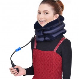Collier Cervical gonflable à Air, Traction du cou, soutien du tracteur, oreiller de Massage, soulagement de la douleur