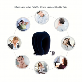Collier Cervical gonflable à Air, Traction du cou, soutien du tracteur, oreiller de Massage, soulagement de la douleur