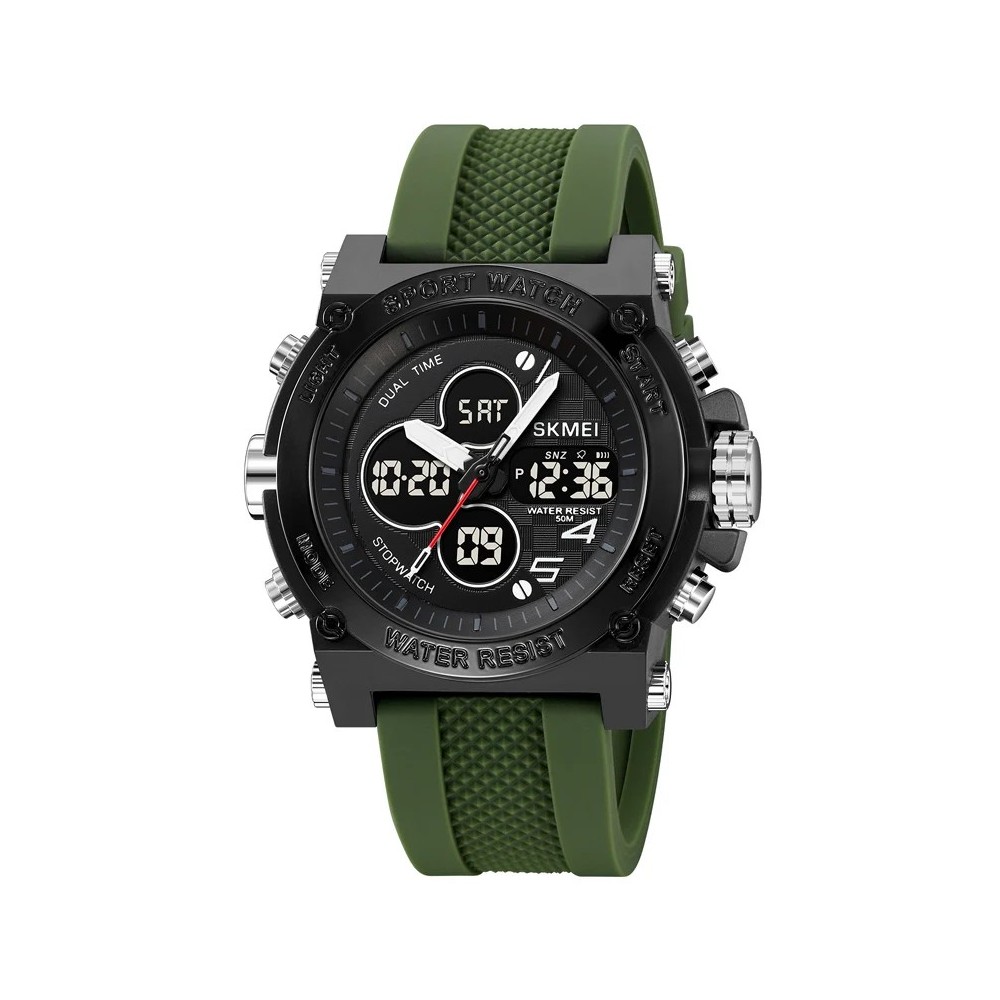 Montres électroniques numériques – Grand double affichage – Étanche – Montre tactique de l’armée pour homme