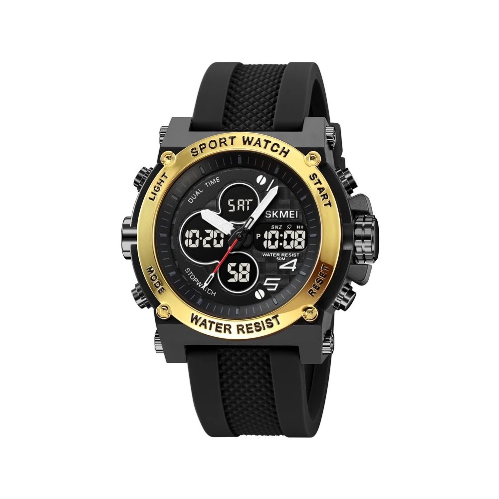 Montres électroniques numériques – Grand double affichage – Étanche – Montre tactique de l’armée pour homme