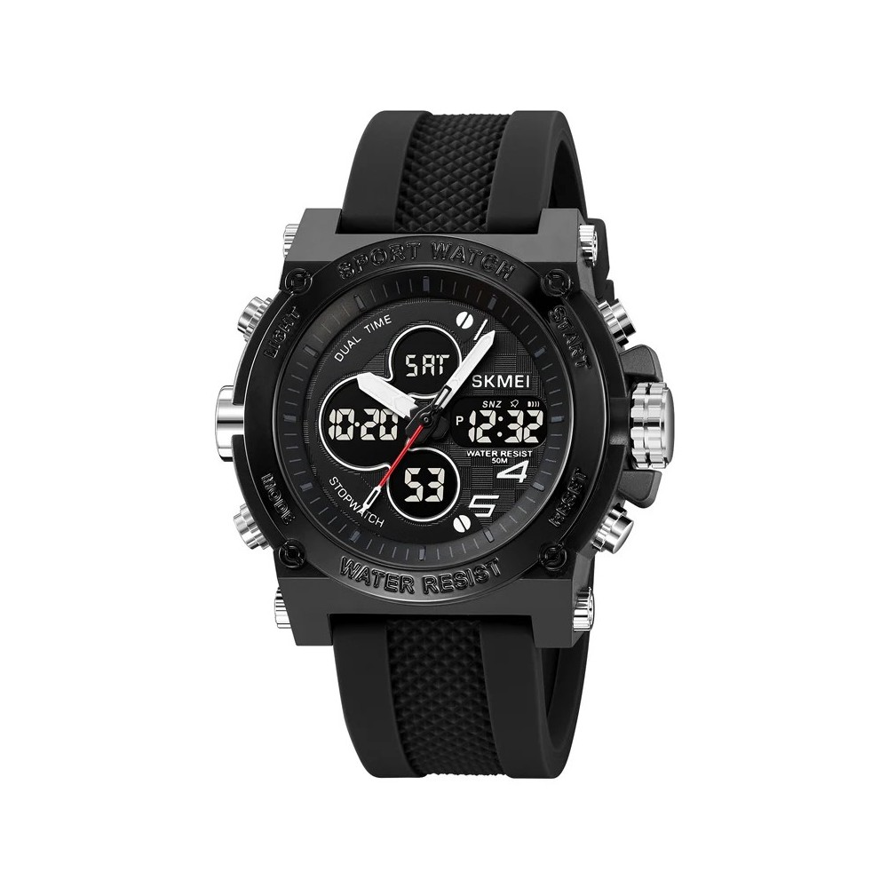 Montres électroniques numériques – Grand double affichage – Étanche – Montre tactique de l’armée pour homme