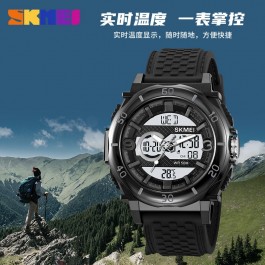 Montre de Sport numérique pour hommes thermomètre multifonctionnel compte à rebours