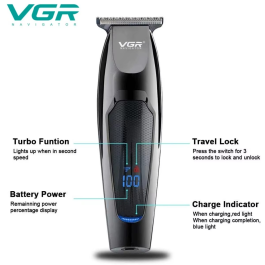 VGR Tondeuse à cheveux , à barbe Professionnelle Sans fil V-030