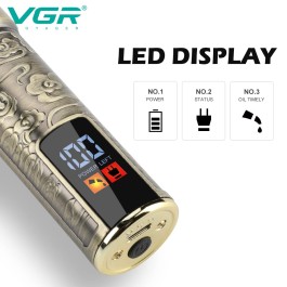 Tondeuse à cheveux professionnelle aste rétro T9 pour hommes, 0 mm Finition VGR V -073