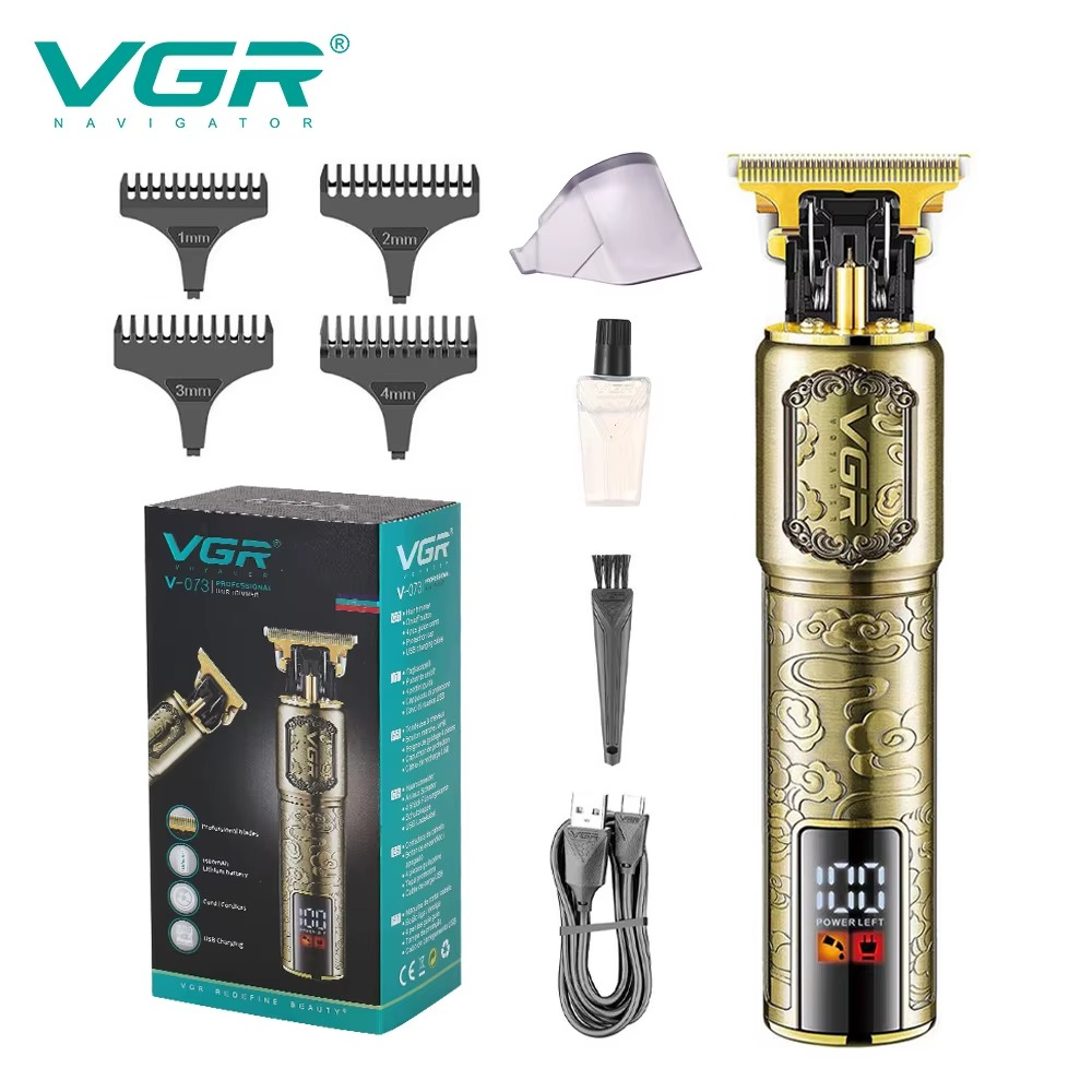 Tondeuse à cheveux professionnelle aste rétro T9 pour hommes, 0 mm Finition VGR V -073