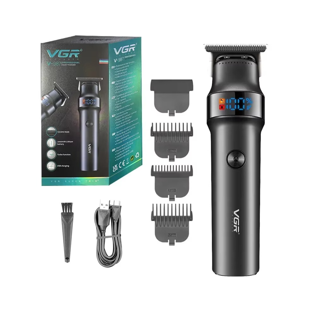 Tondeuse à cheveux  barbes professionnelle Zéro mm haute puissante  VGR V-987