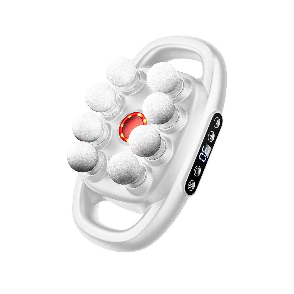 Pistolet de massage Pro sans fil à 8 têtes, tissu profond, relaxation musculaire, haute puissance