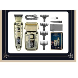 kit de toilettage professionnel 2-en-1 VGR V-641 tondeuse à cheveux & rasoir électrique
