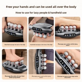 Pistolet de massage Pro sans fil à 8 têtes, tissu profond, relaxation musculaire, haute puissance