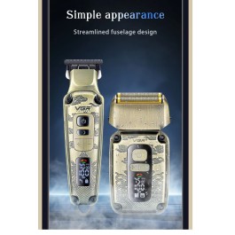 kit de toilettage professionnel 2-en-1 VGR V-641 tondeuse à cheveux & rasoir électrique