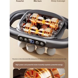 Pistolet de massage Pro sans fil à 8 têtes, tissu profond, relaxation musculaire, haute puissance