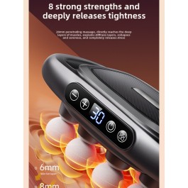 Pistolet de massage Pro sans fil à 8 têtes, tissu profond, relaxation musculaire, haute puissance