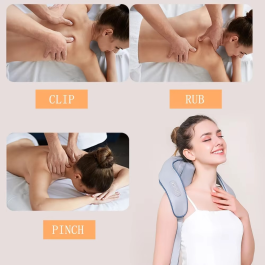 Masseur électrique pour le cou et le dos, thérapie Shiatsu thermique épaules et des jambes