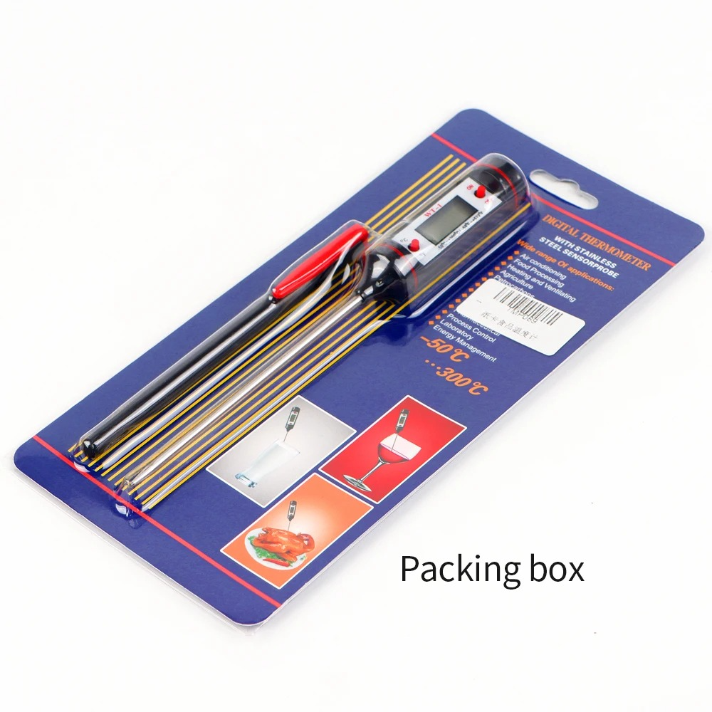 Thermomètre Sonde de four électronique en acier inoxydable, outils de cuisine numérique, cuisson des aliments, viande