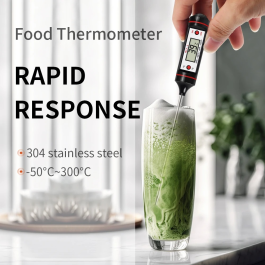 Thermomètre Sonde de four électronique en acier inoxydable, outils de cuisine numérique, cuisson des aliments, viande