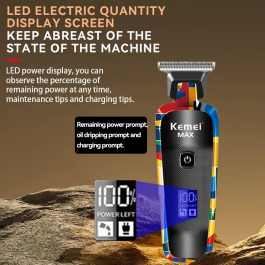 Kemei tondeuse à cheveux pour hommes réglage de précision professionnel MAX5090