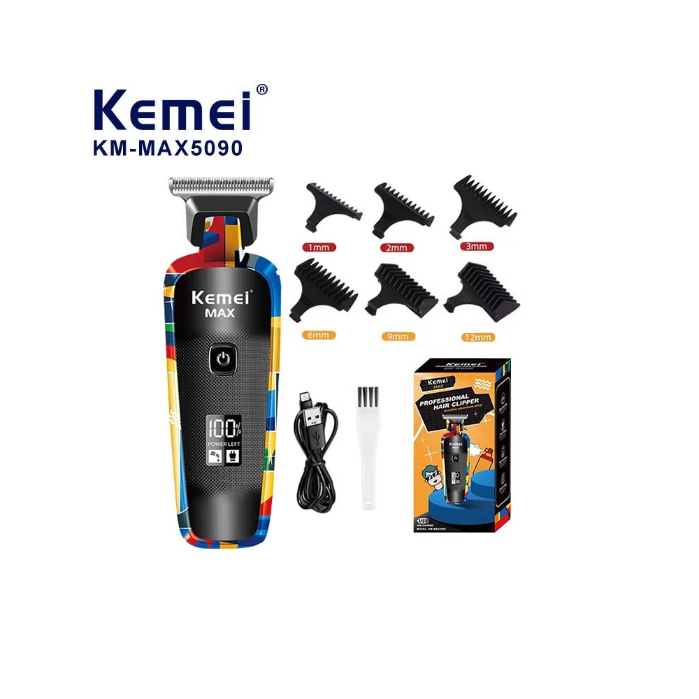 Kemei tondeuse à cheveux pour hommes réglage de précision professionnel MAX5090