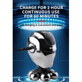 Kemei 780 rasoir électrique nez tondeuse brosse de nettoyage du visage masseur Facial 5 en 1