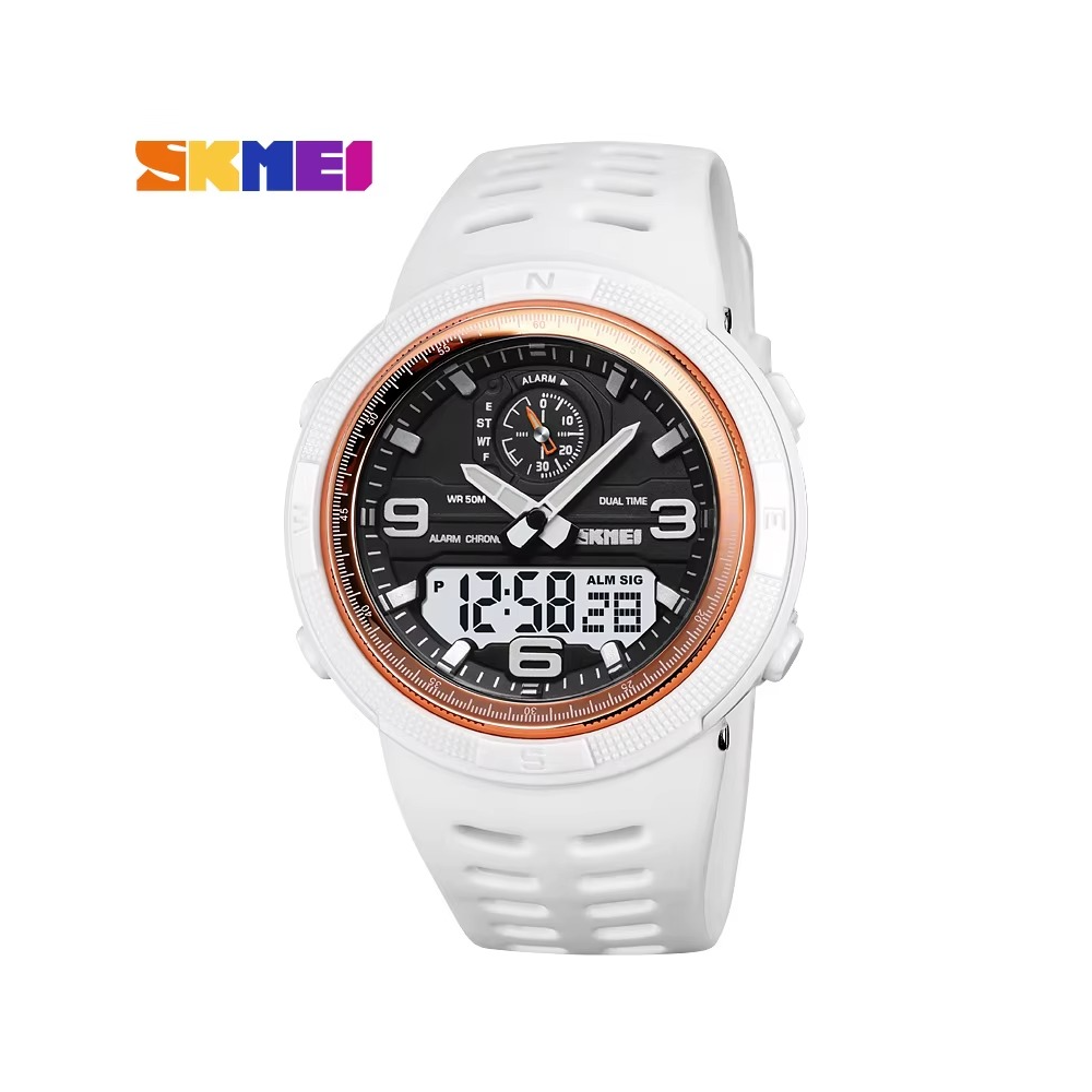 Montre électronique pour hommes double affichage multi fonctionnel étanche