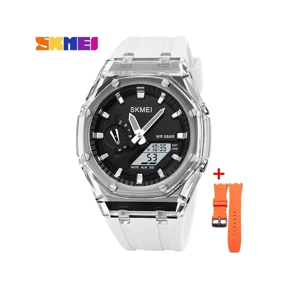 Montre compte à rebours chronomètre lumière LED mouvement électronique 5 réveil 2 temps