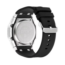 Montre compte à rebours chronomètre lumière LED mouvement électronique 5 réveil 2 temps