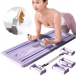Planche d'exercice Ab multifonctionnelle, réformateur de Pilates à domicile, rebond automatique des jambes et des bras, Toner,
