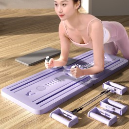 Planche d'exercice Ab multifonctionnelle, réformateur de Pilates à domicile, rebond automatique des jambes et des bras, Toner,