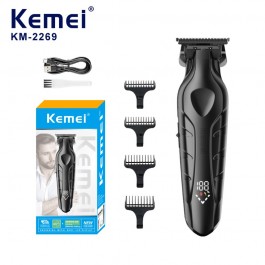 Tondeuses à cheveux électriques coiffure professionnelle sans fil - Sculpture -Kemei 2269
